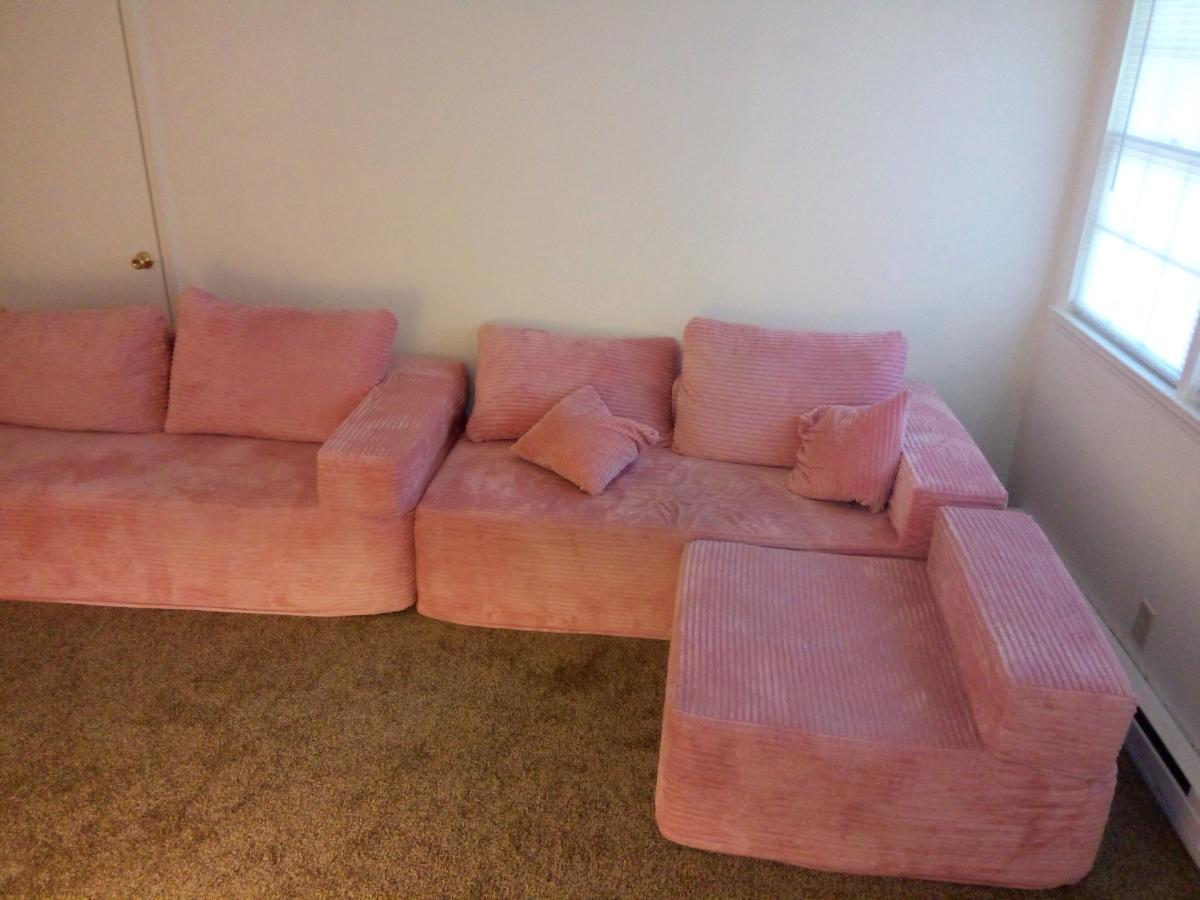 pink cloud sectional