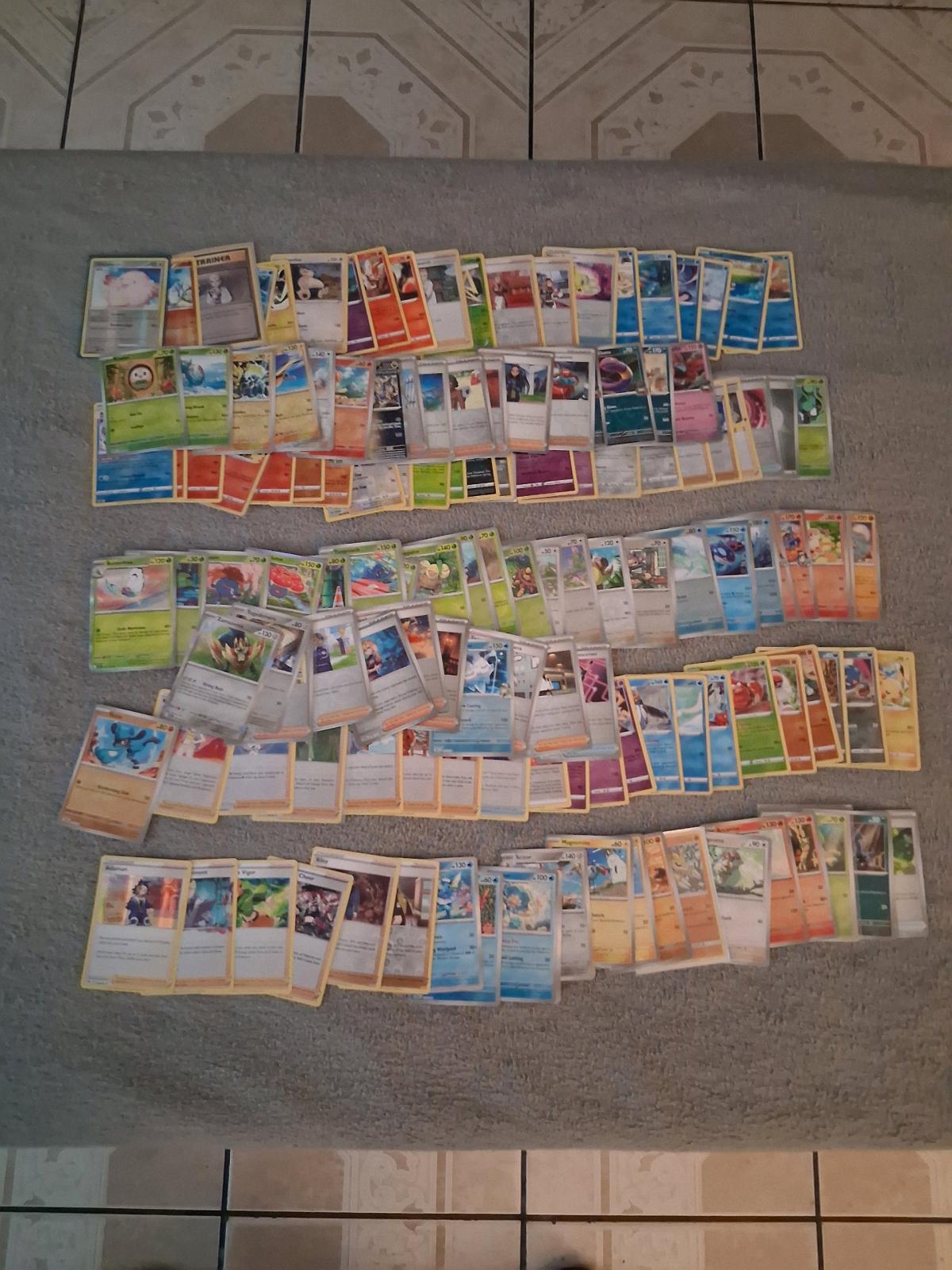 409 Pokemon Trading Cards with Tin And Holder Binders