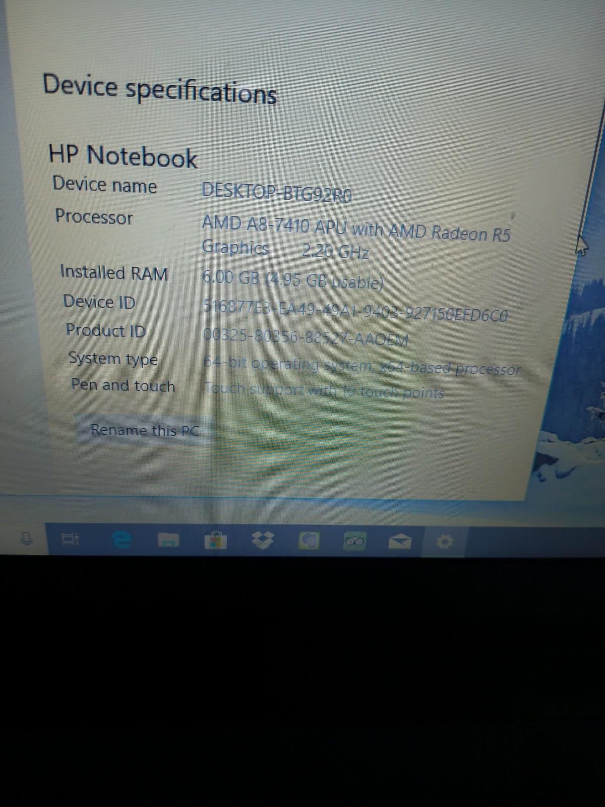 hp touch screen laptop