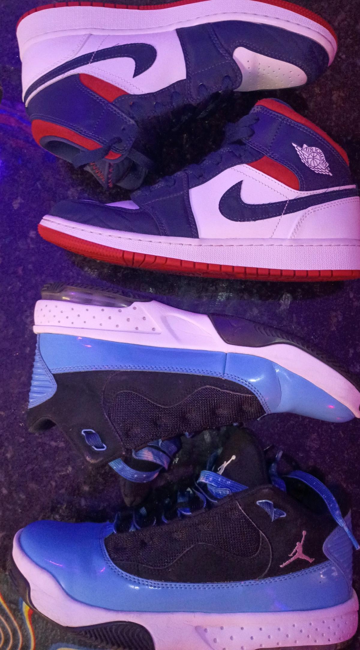 size 6 5Y and 7Y jordans