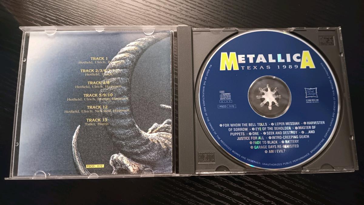 Rare Metallica CD Texas 1989