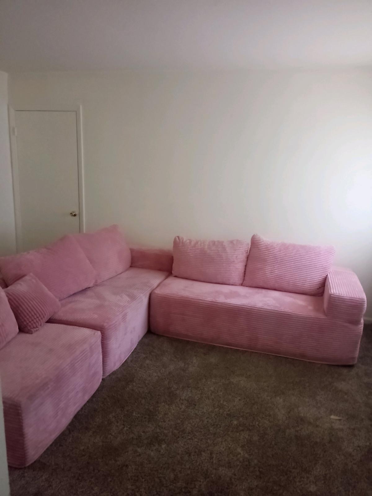 pink cloud sectional