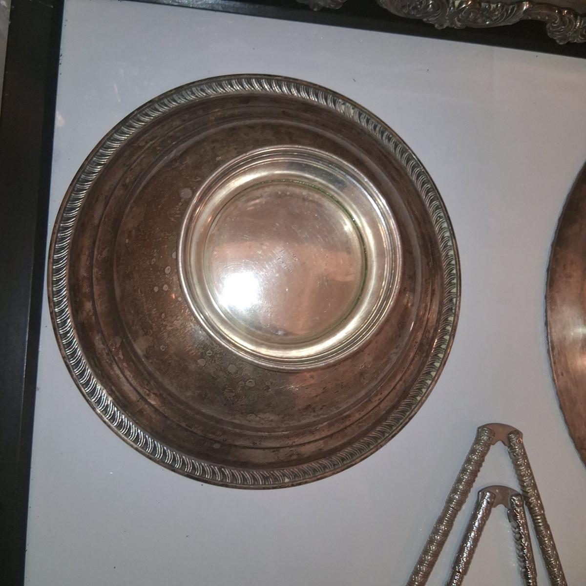 Gleaming Vintage Silverplate Entertaining Bundle  Poole Old