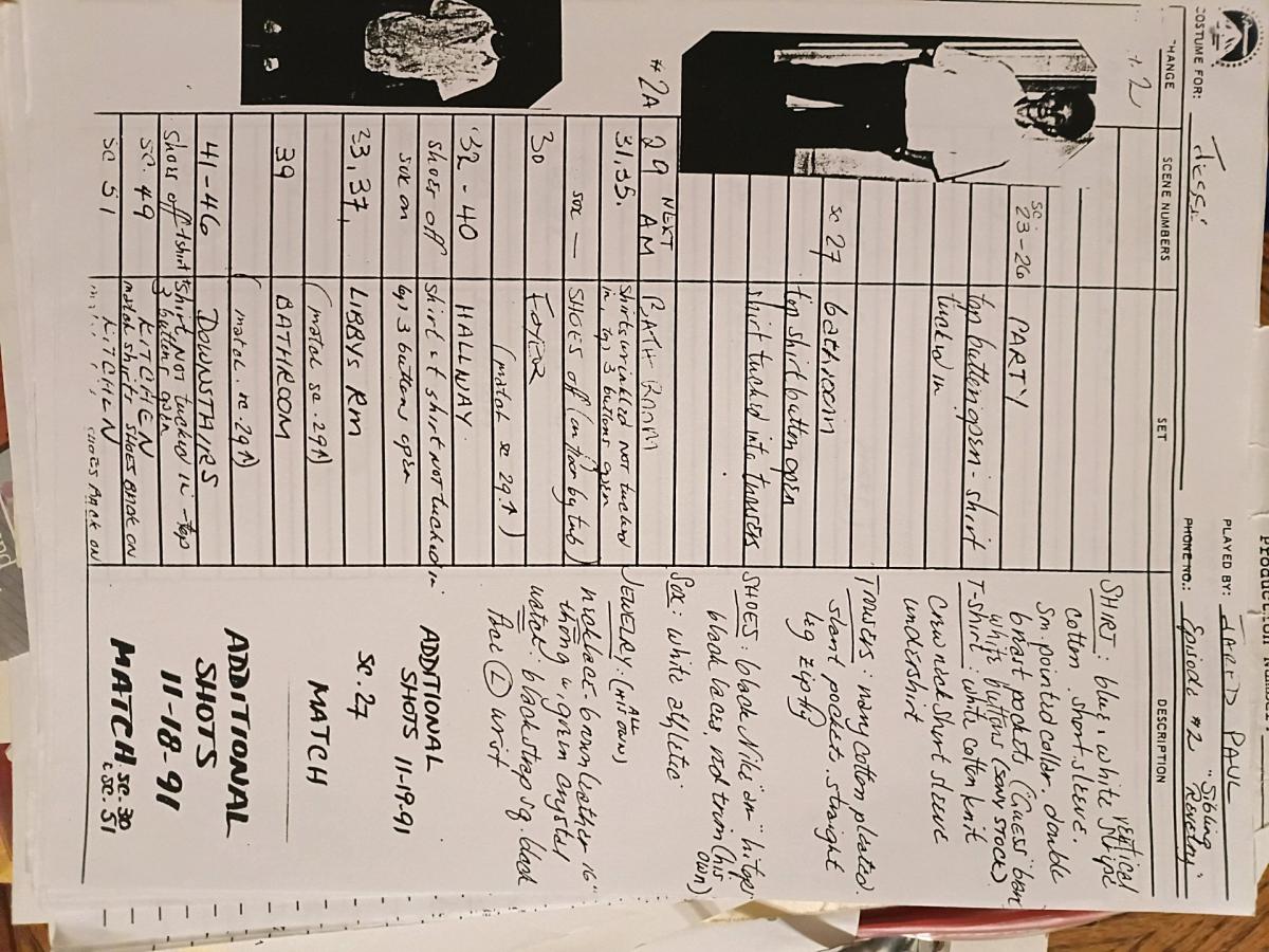 sketches and documents from sue moore archive rare