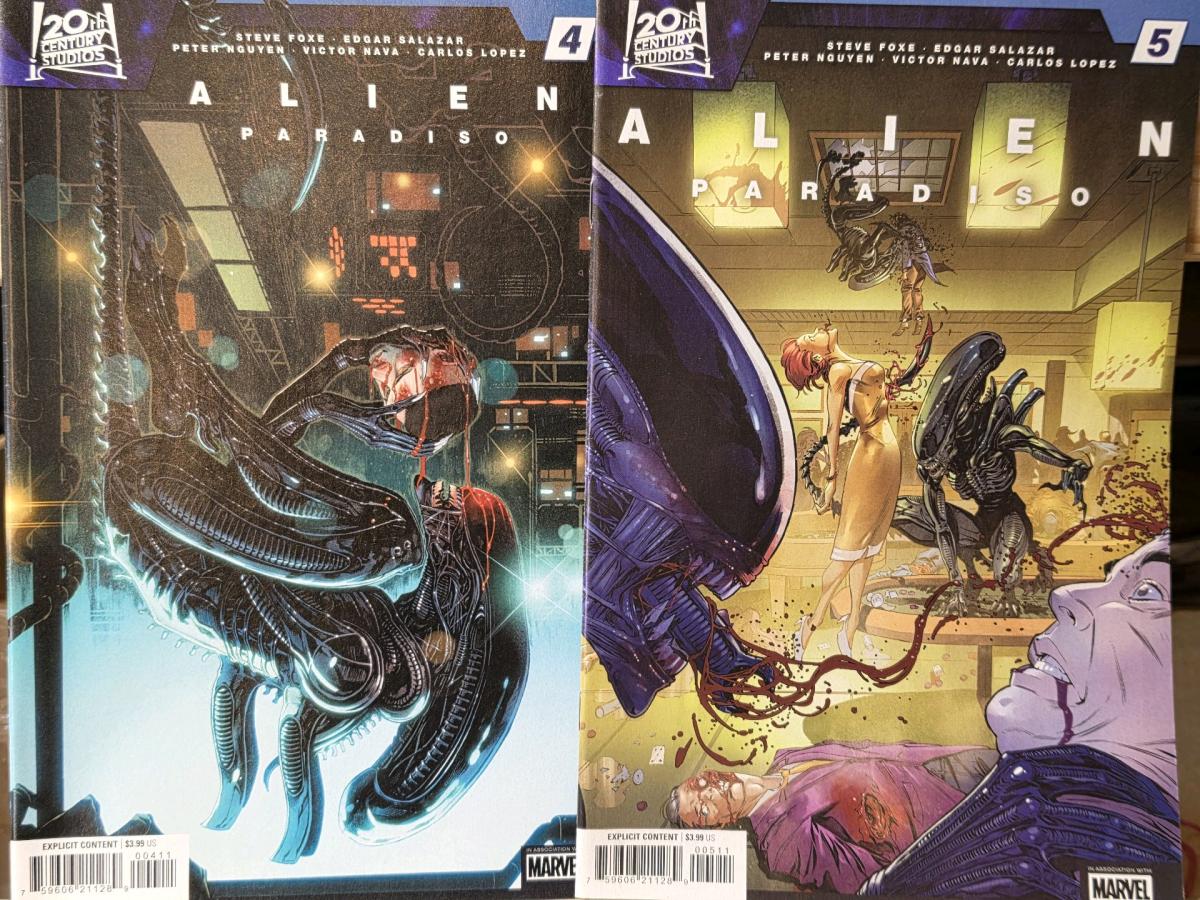 Alien Paradiso 1 2 3 4 5 Complete Set Cover A 15 NM Horror