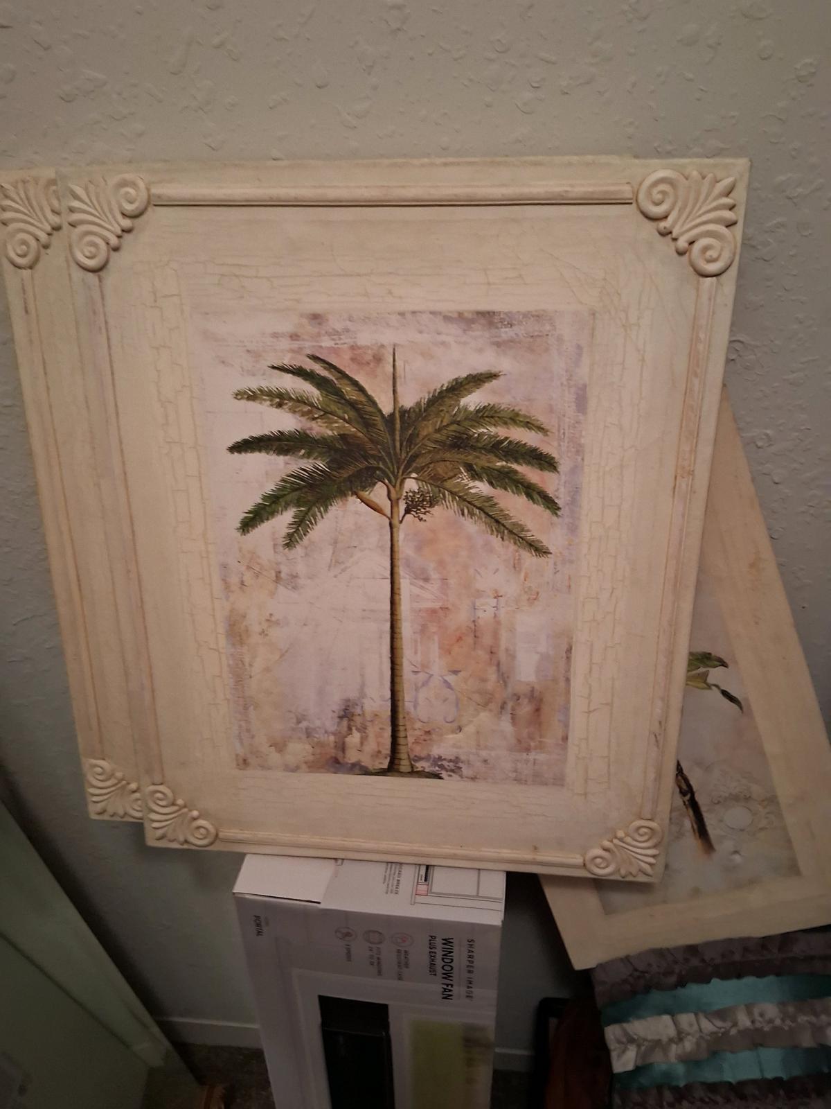 Palmetto Tree Pictures Set of 3