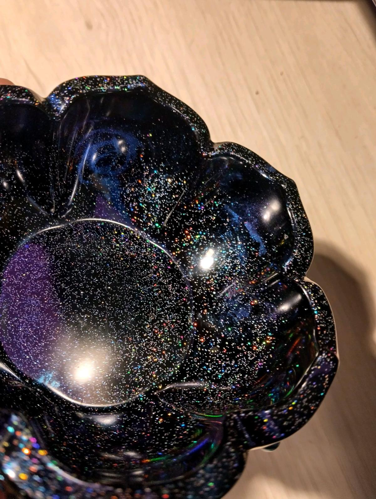 Handmade metallic Flower bowl