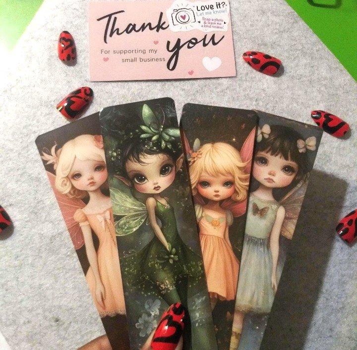 Floral Fairy Handmade Bookmarks Elf  Wonderland Fantasy Book