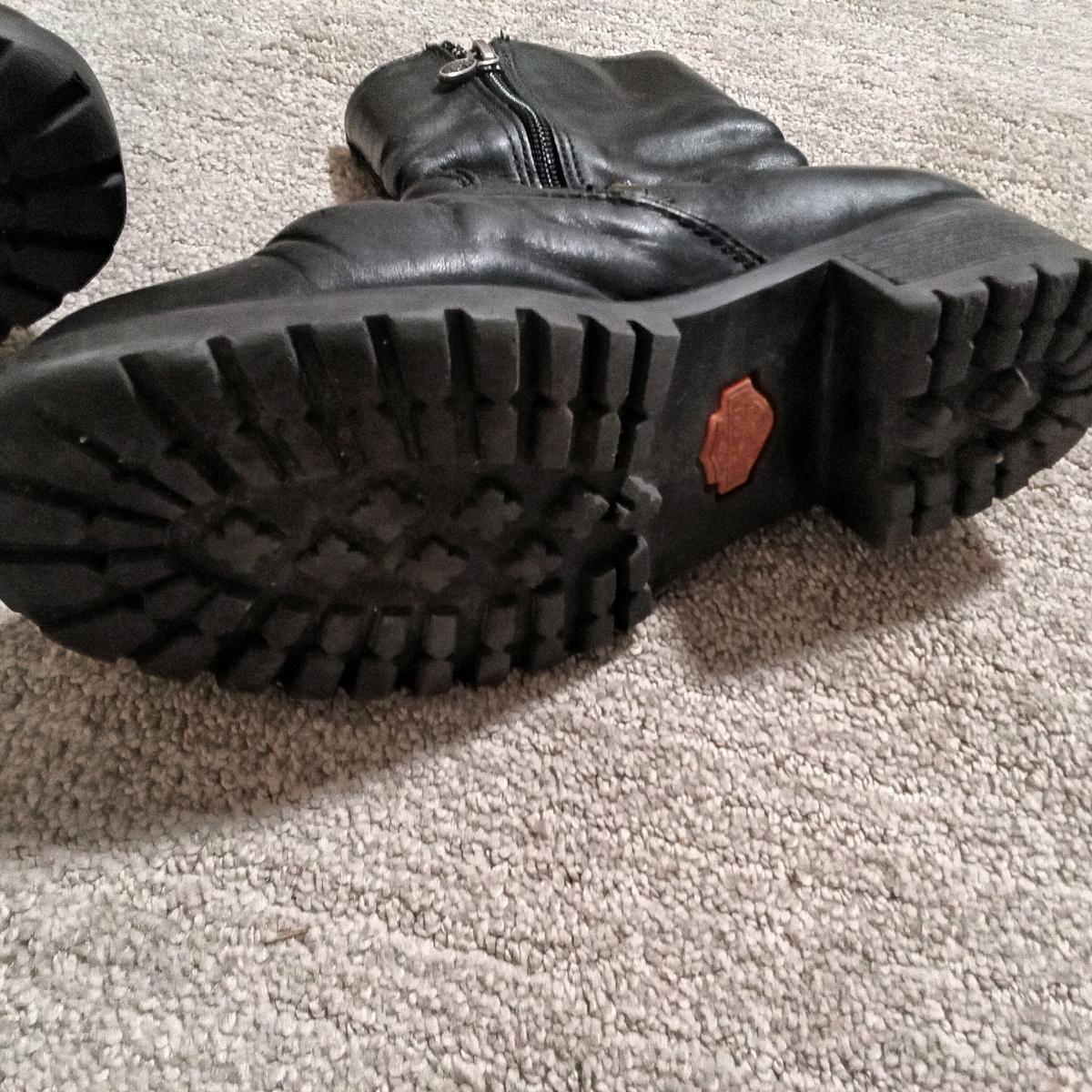 Womens 65 Y2K Used VTG Harley Davidson Moto Boots