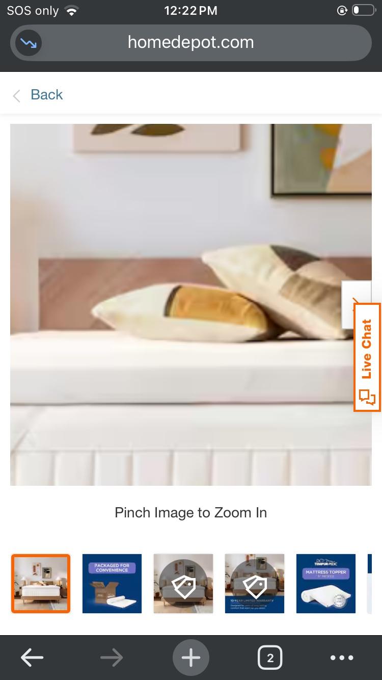 temper pedicure mattress topper