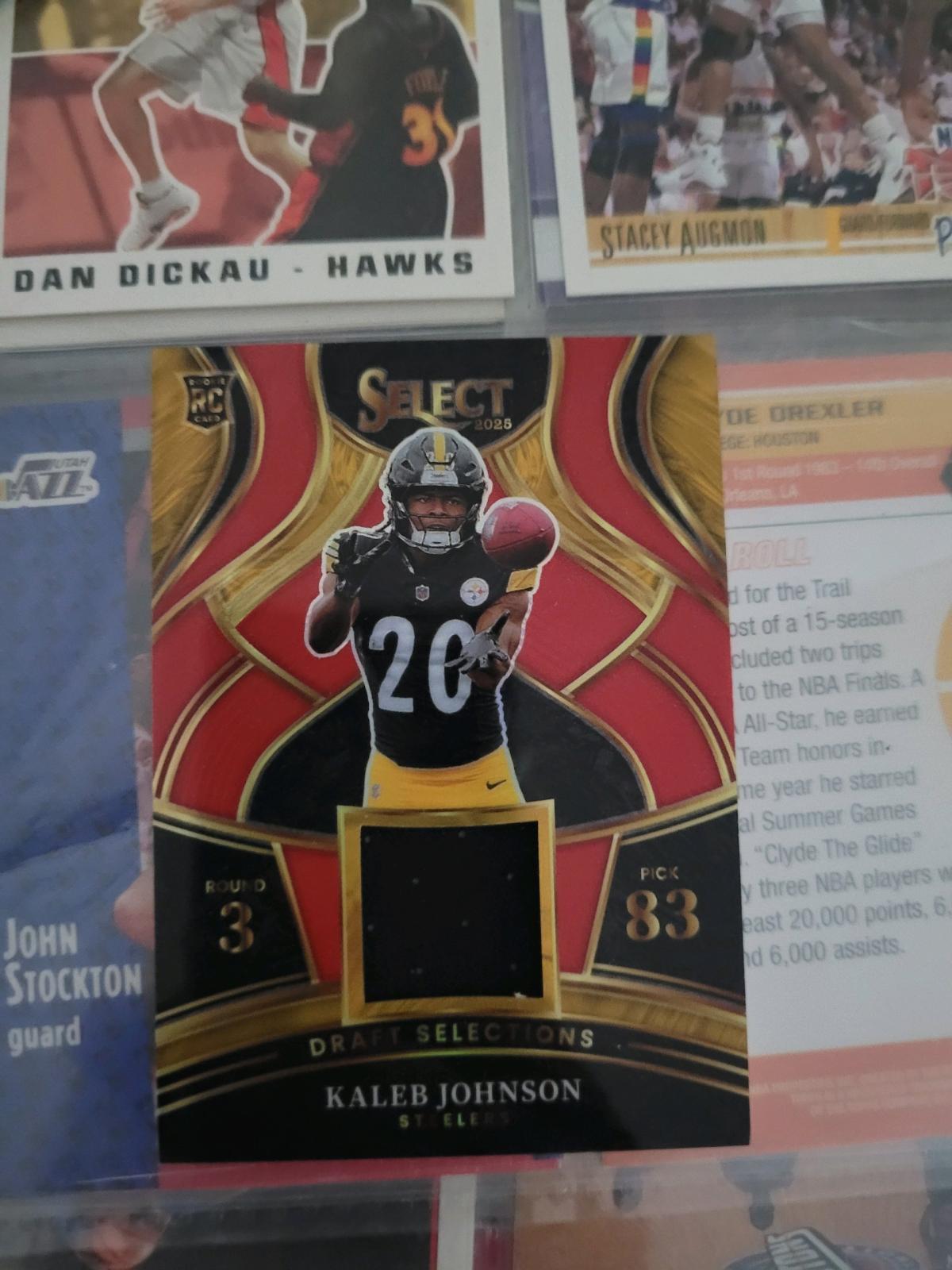 2025 Panini Select Kaleb Johnson Rookie Jersey Card