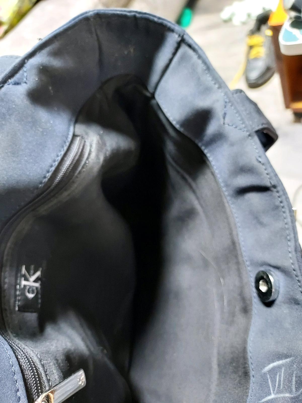 Calvin Klein Black Mens Messenger Bag Zip Closure Shoulder S