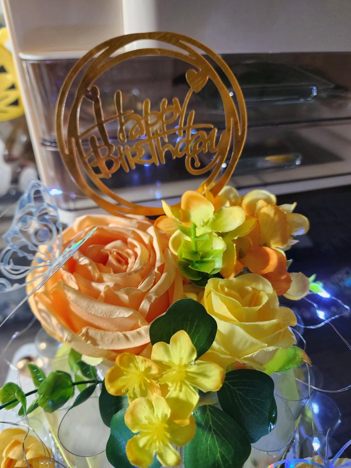 two layers money cake display holder