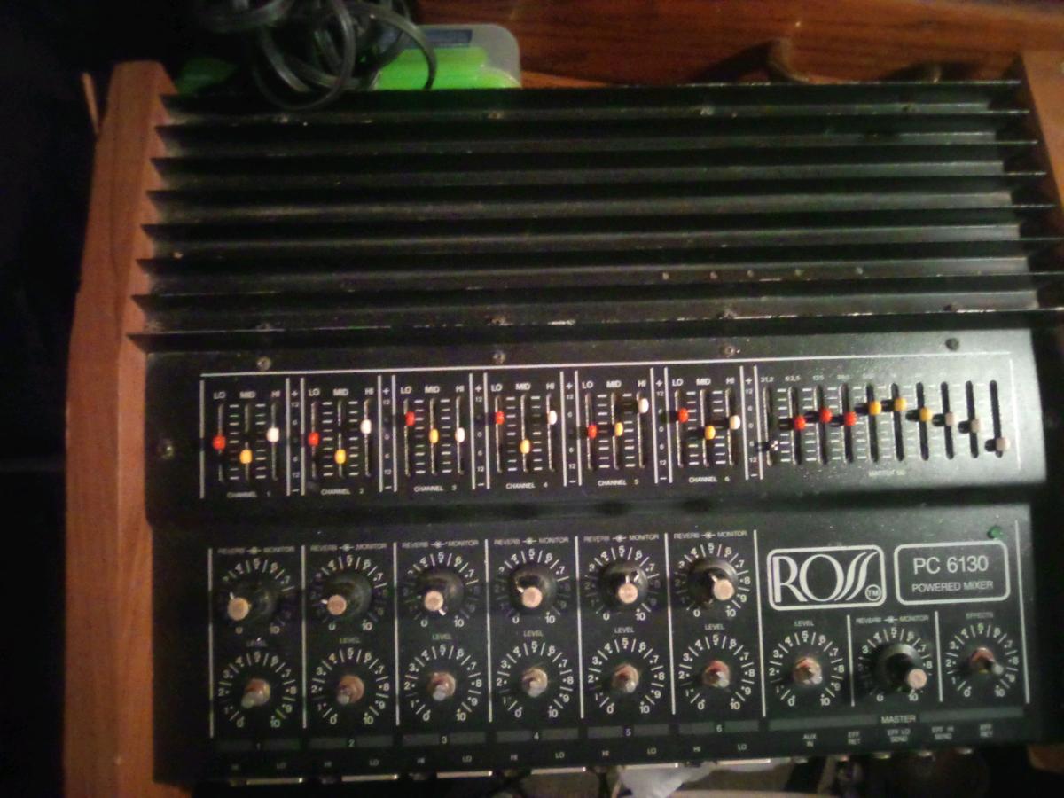 Ross 6 channel mixer board