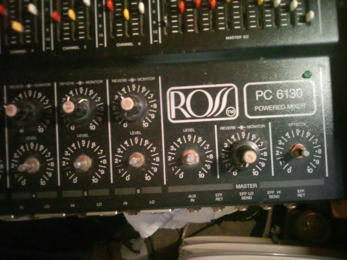 Ross 6 channel mixer board