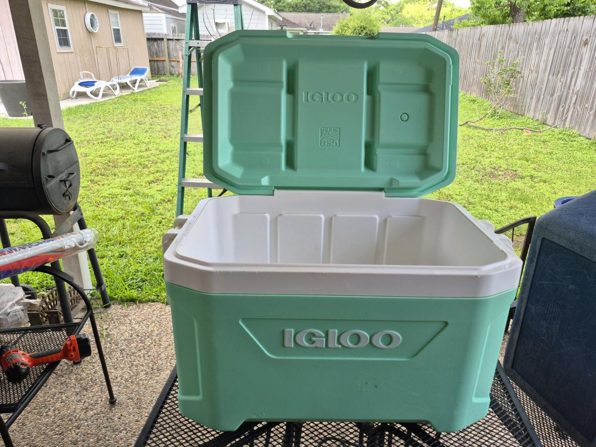 nice Used Two Igloo Ice Coolers with accessories