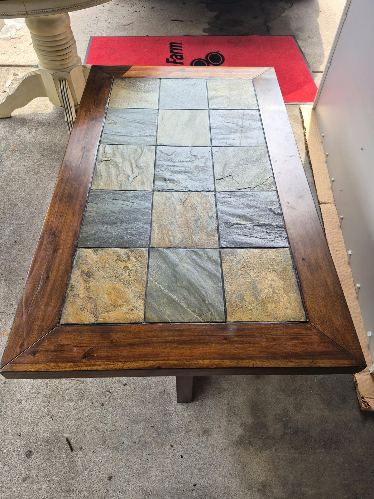 nice Used Large wooden living room center table