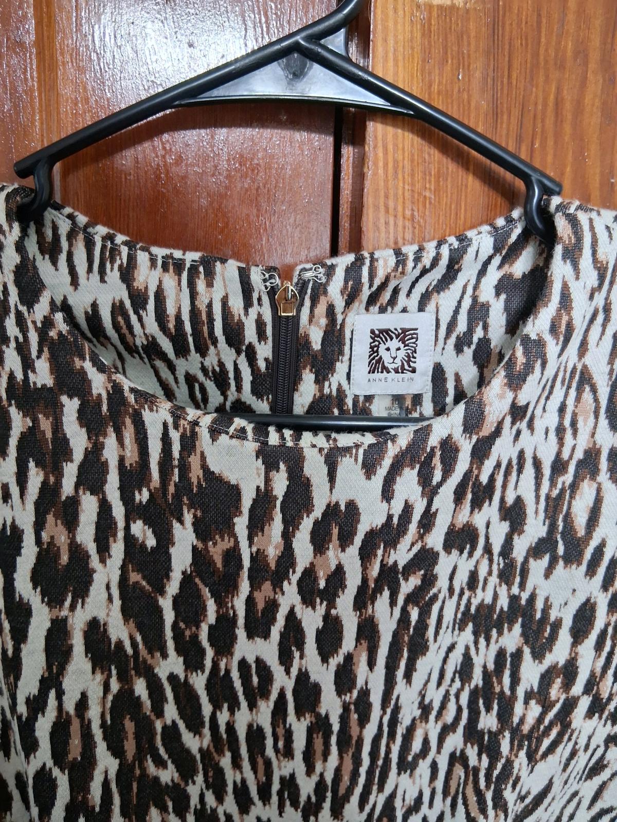 Anne Klein Leapard Dress