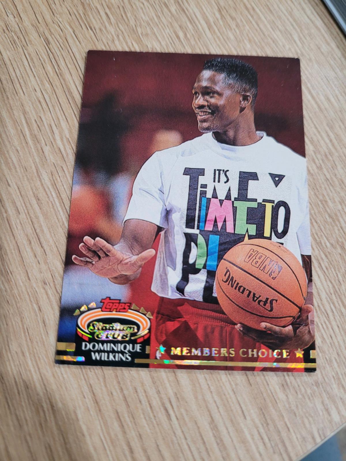 1993 Topps Stadium Club Dominique Wilkins Card