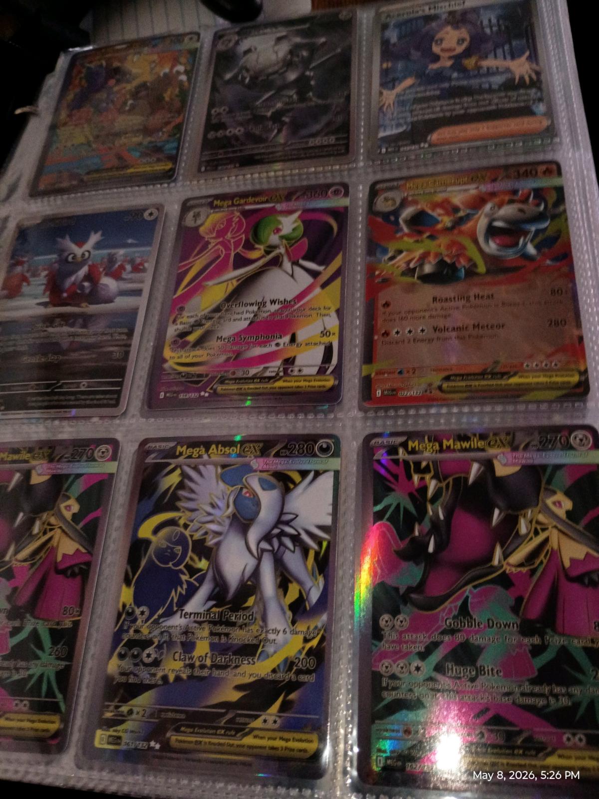 pokemon cards binder full and big box