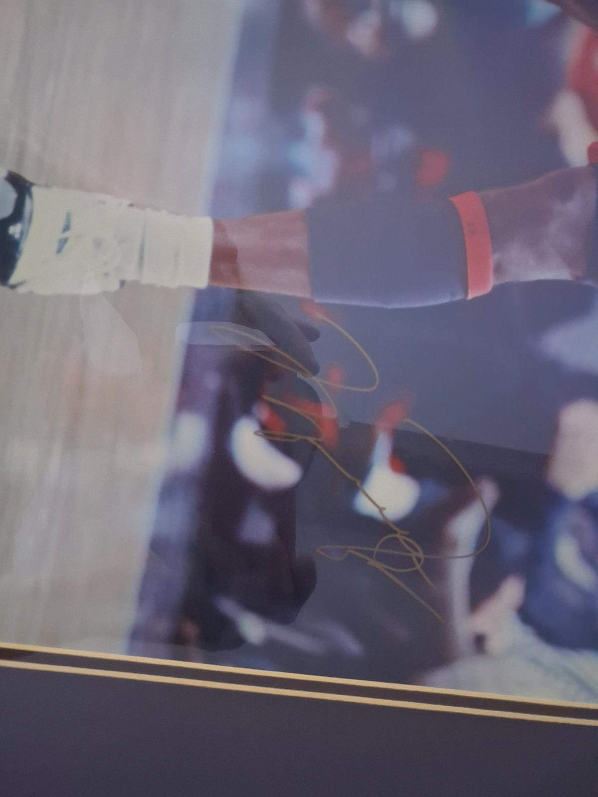 autographed Michael Jordan poster