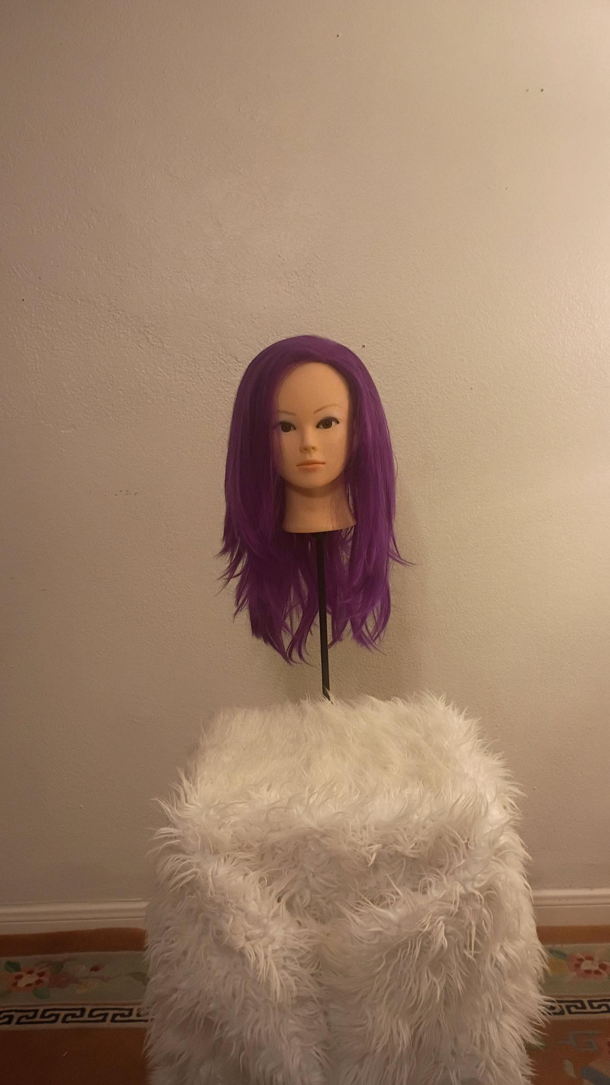 purple wig