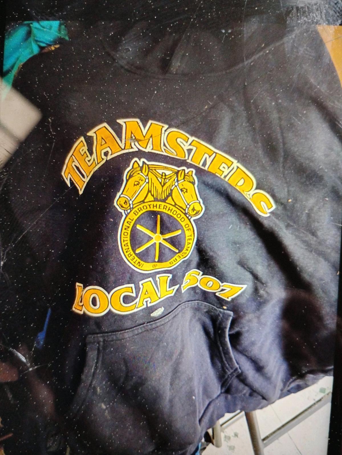 A Nice Black 507 Teamsters Sweatshirt Hoodie