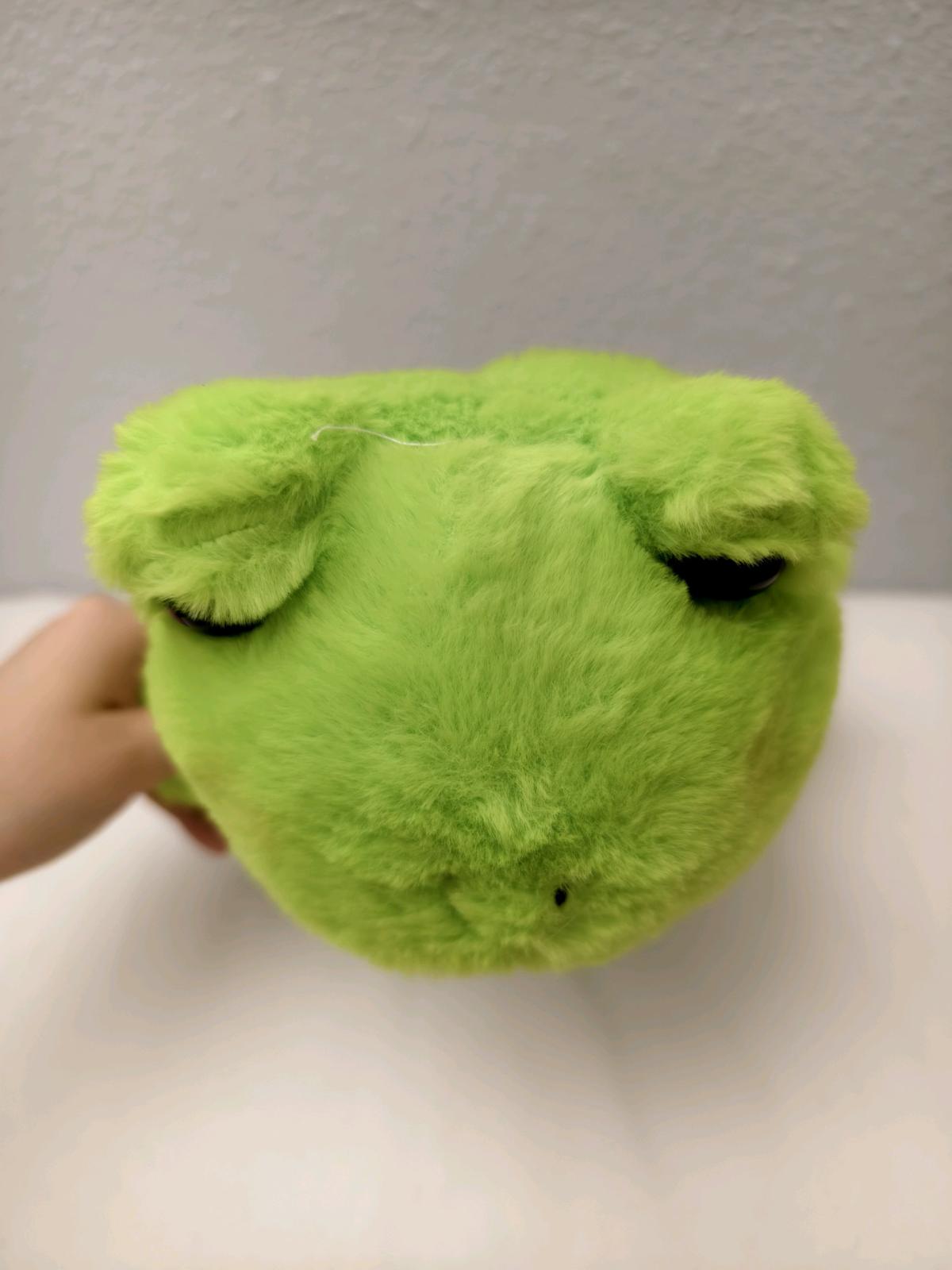 Cute green frog plush