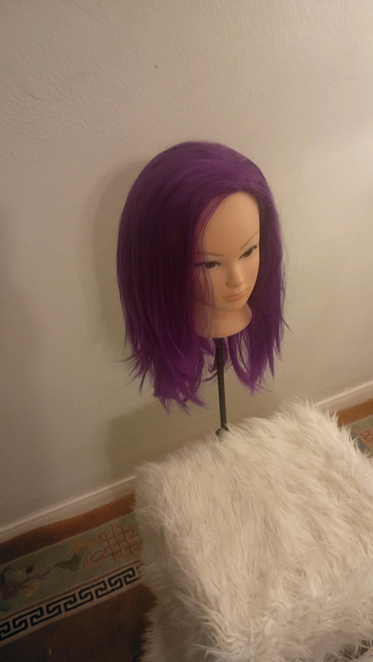 purple wig