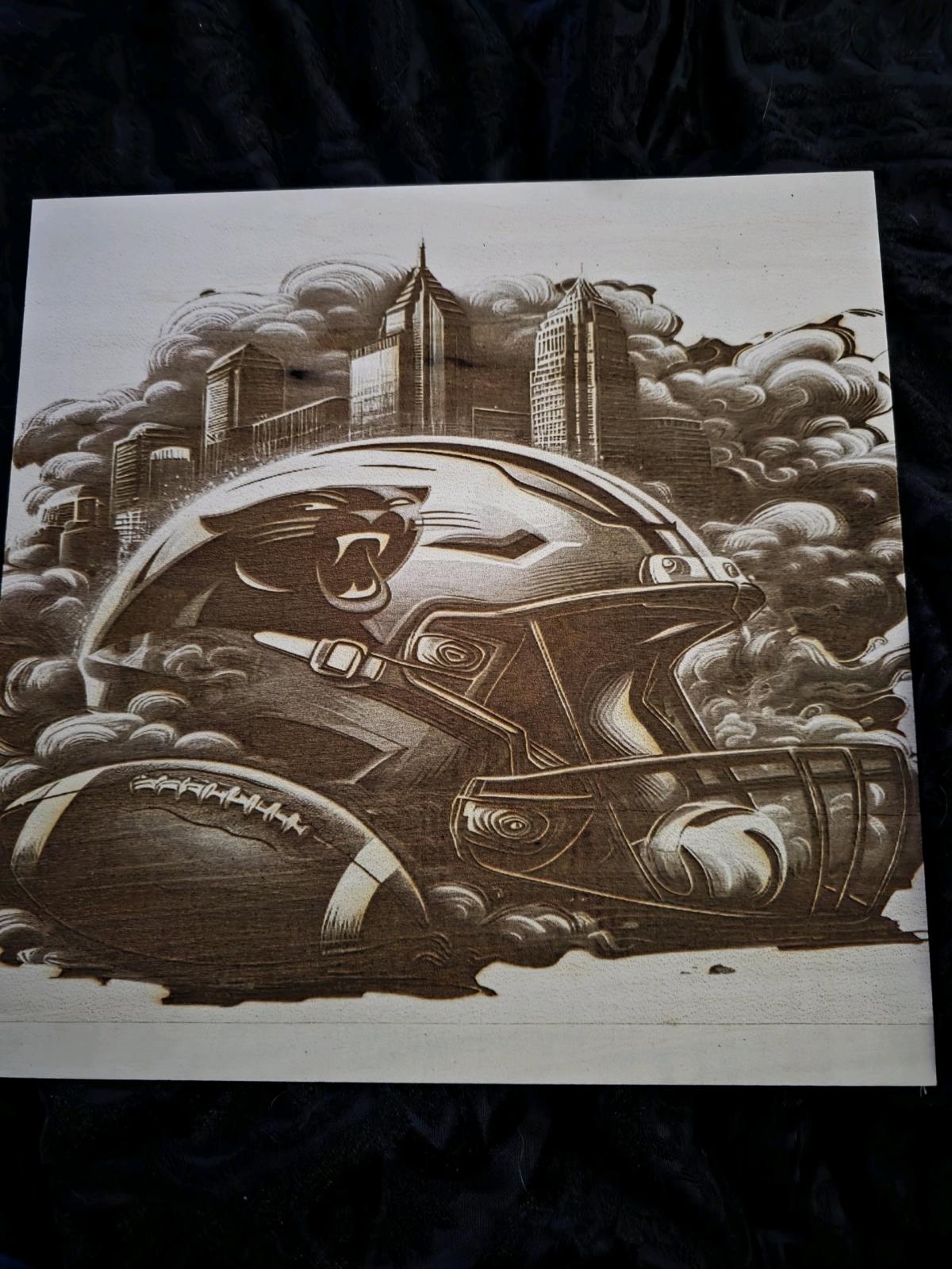 Panthers laser engraving