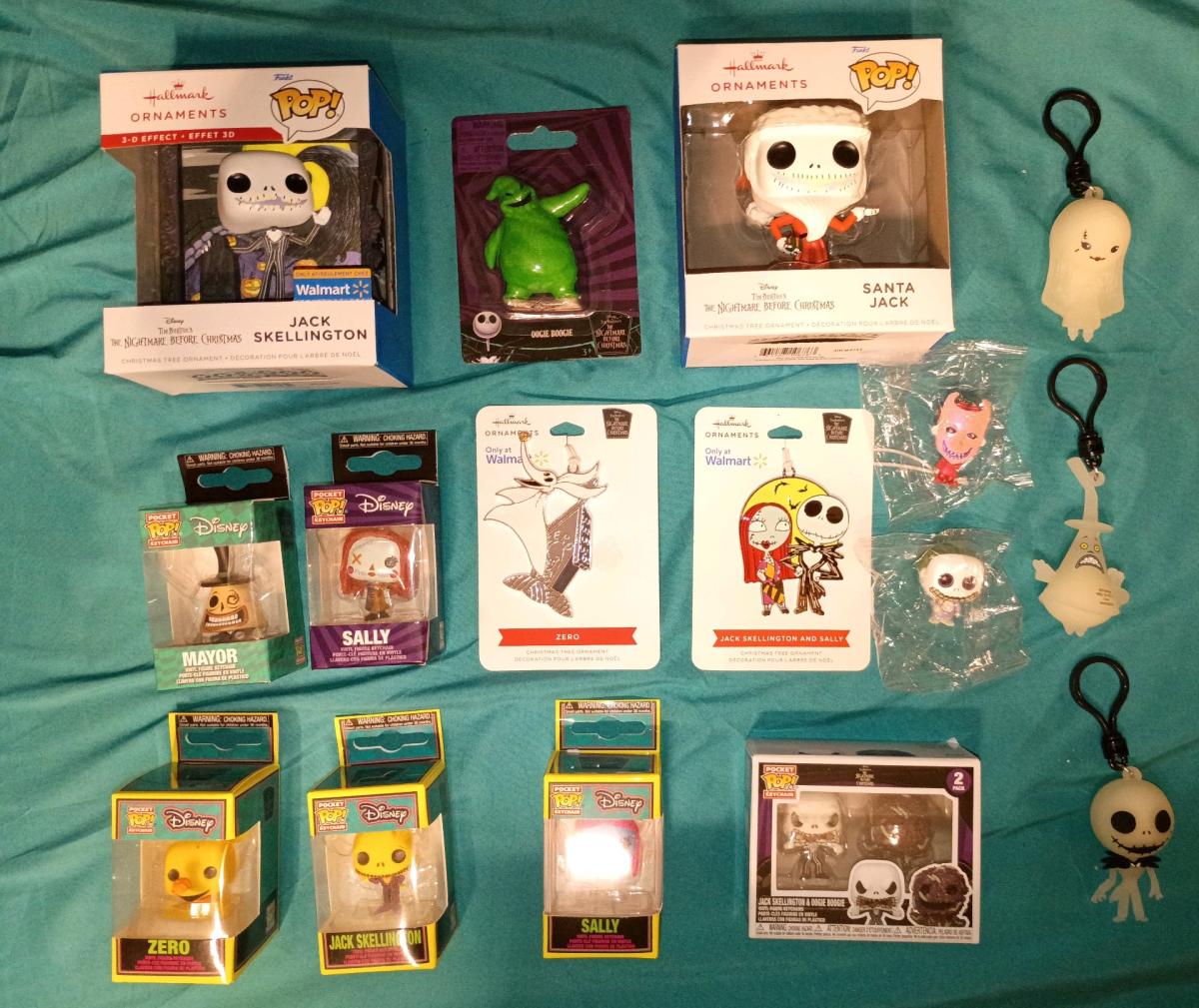 nightmare before Christmas Funko pop ornaments