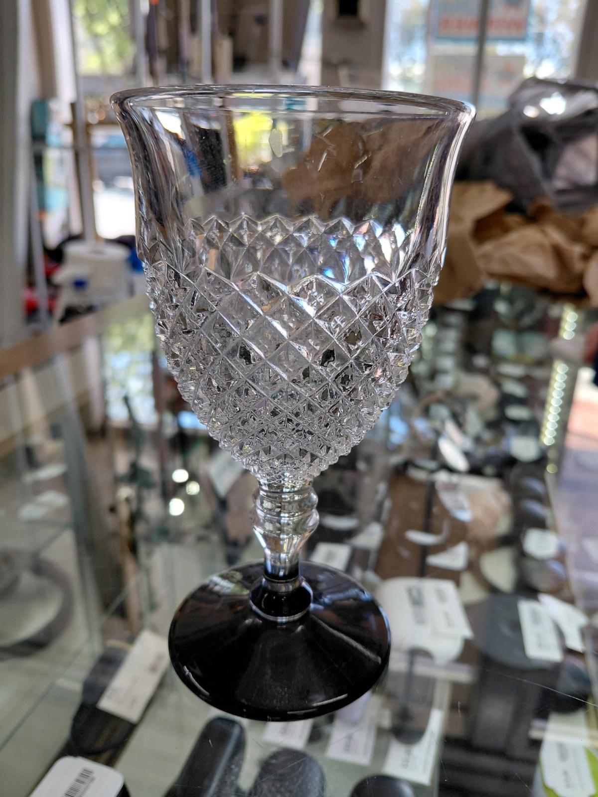 Set of 5 Handblown from Westmoreland Crystal Water Goblets
