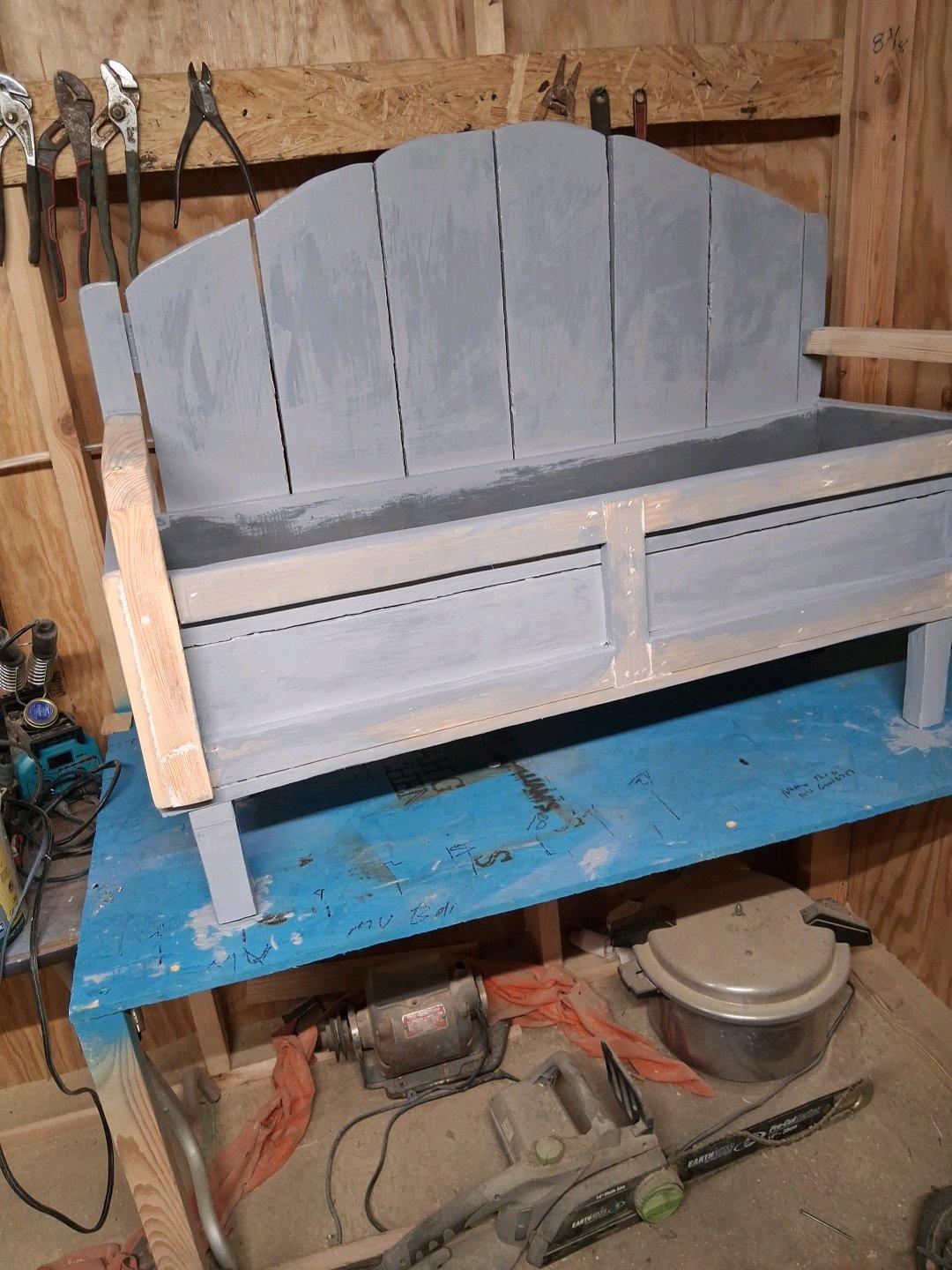 34 inch bench type flower box