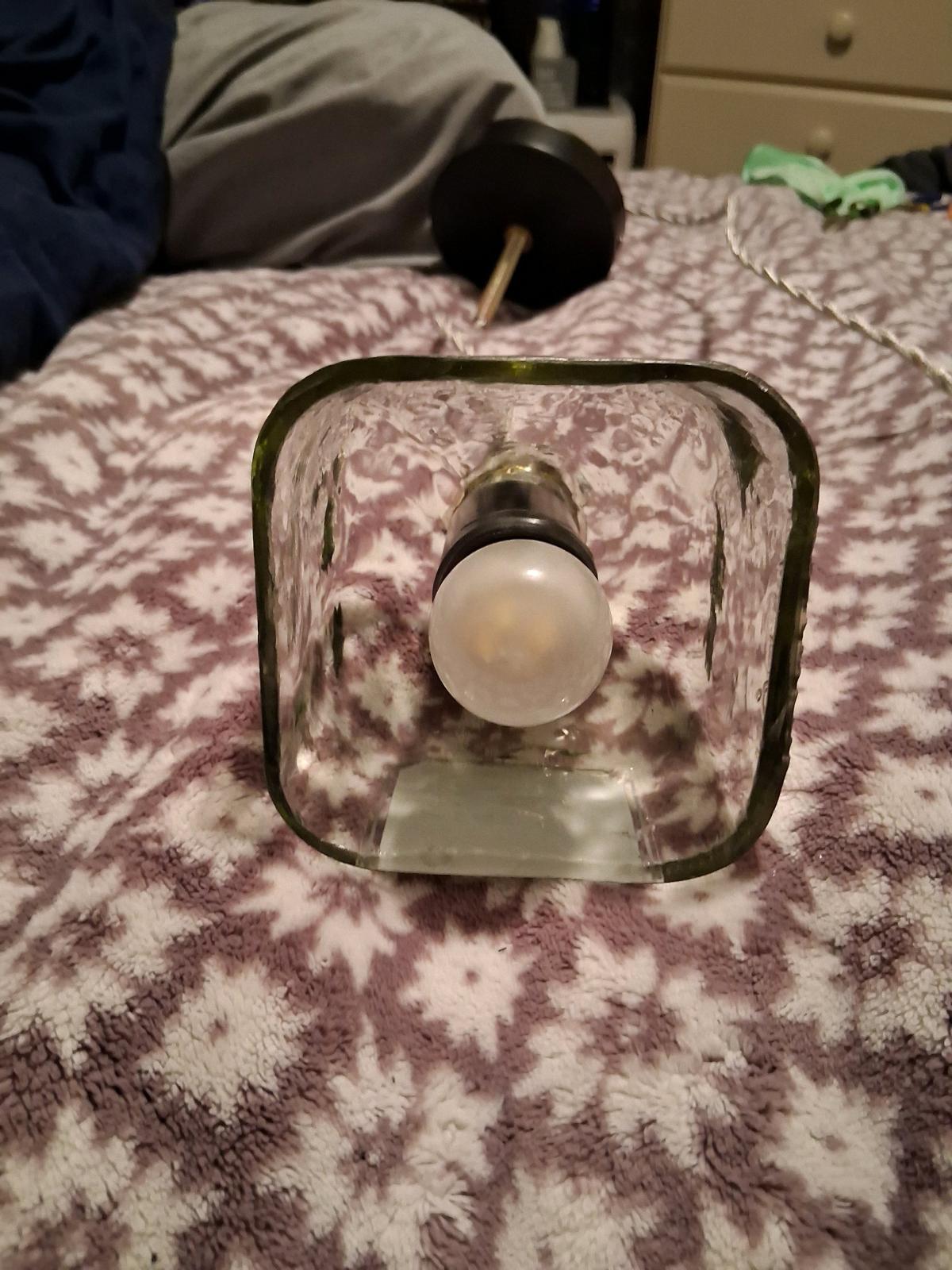 Patron tequila bottle hanging light pendent