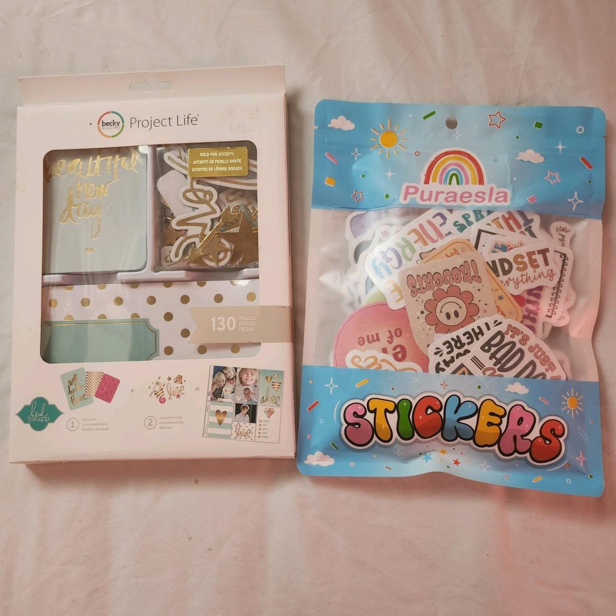 Sticker and card for decoration
