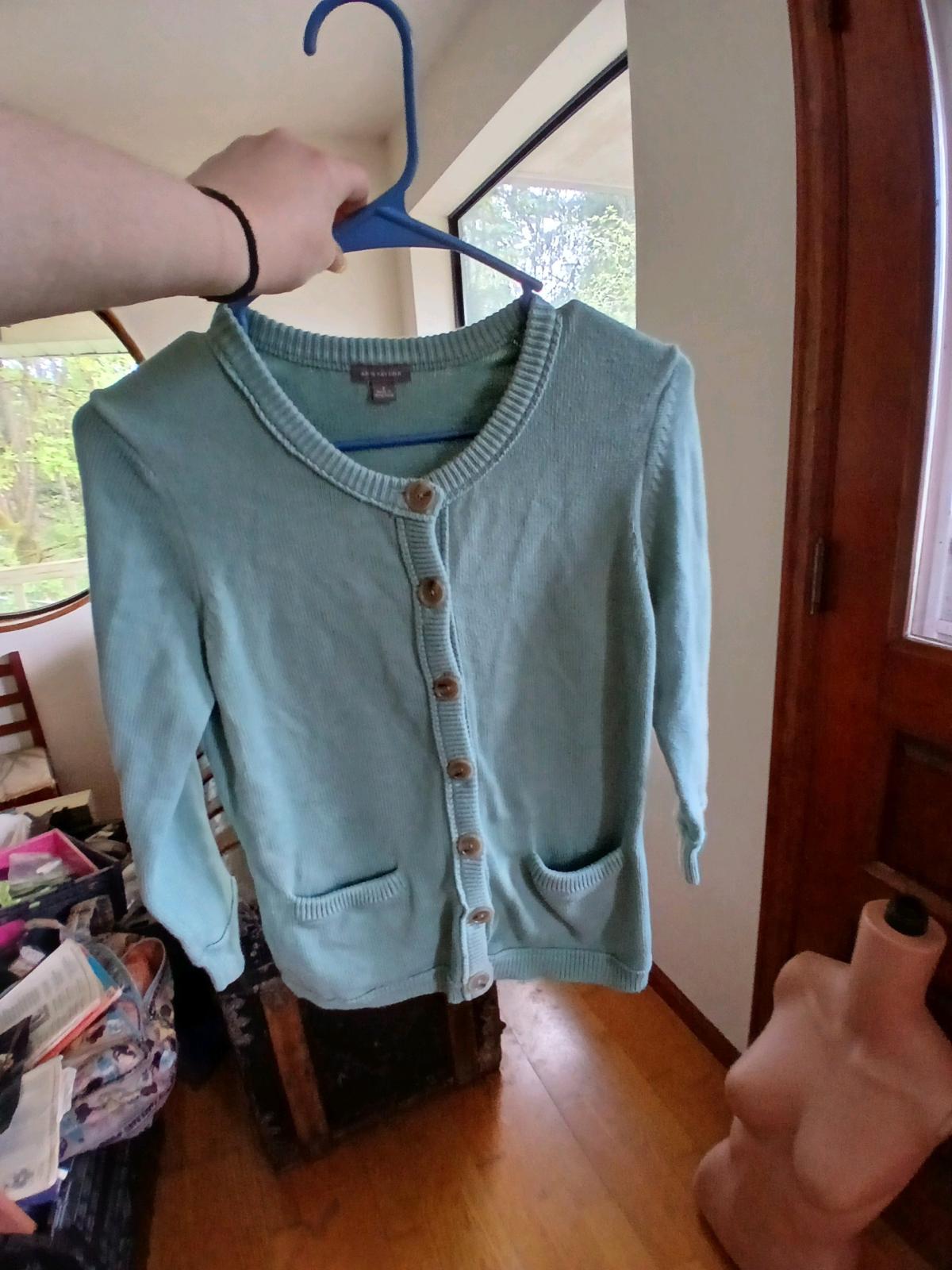 womens Anne Taylor cardigan sweater