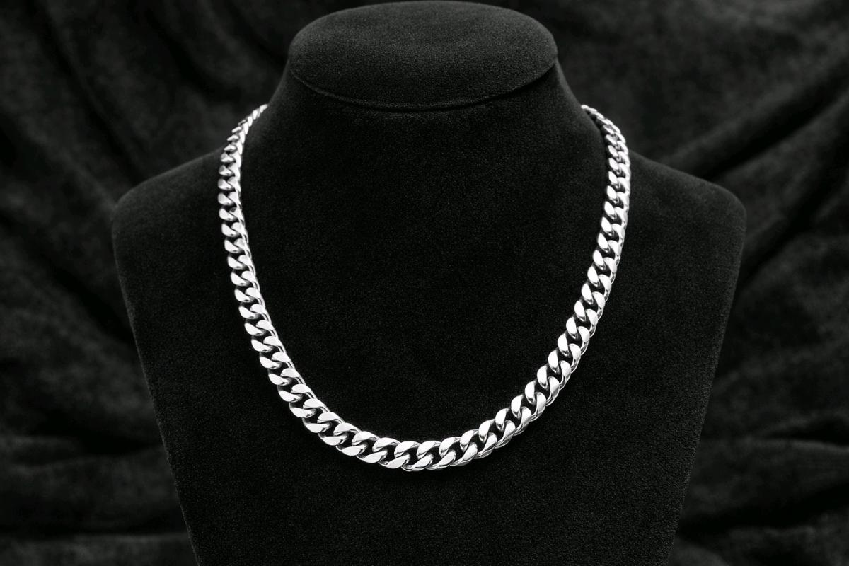 Brand New 9mm 925 Silver Cuban Link Chain 22 Inches Long 925