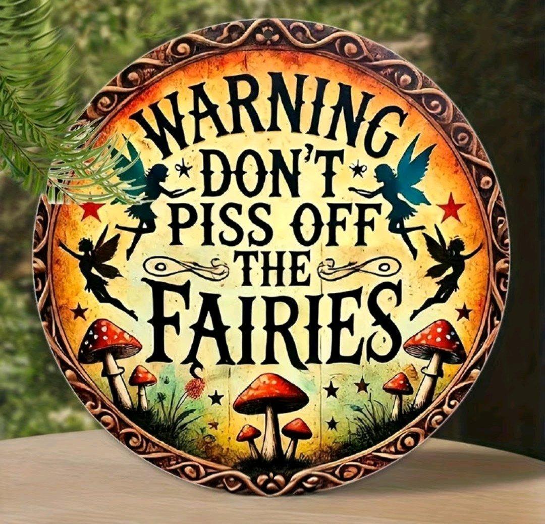 Metal Wall Decor with Fairies