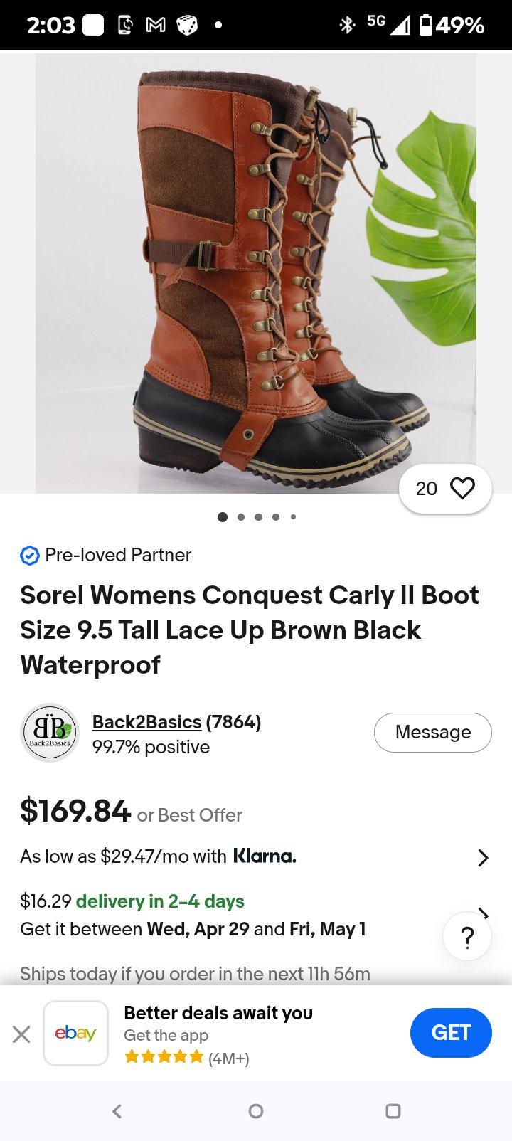 Sorel womens Rain Mud boots size 9