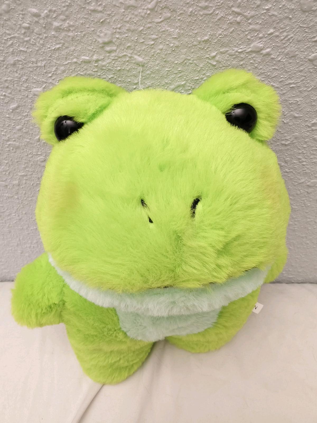 Cute green frog plush