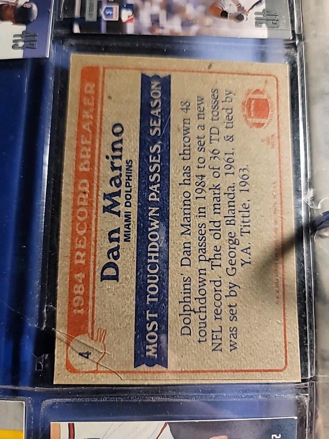 Dan marino football card