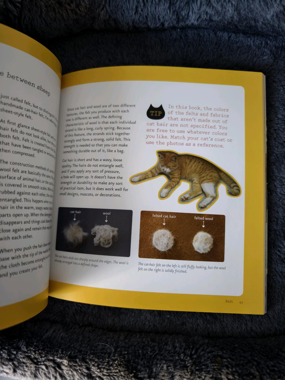 Crafting with cat hair book
