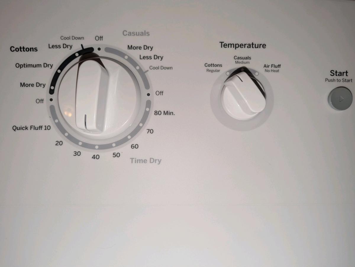 new GE Dryer GAS