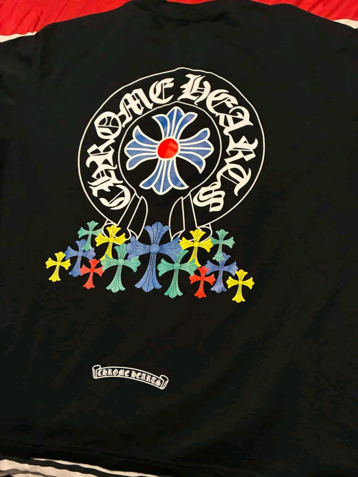 chrome heart T black multicolor