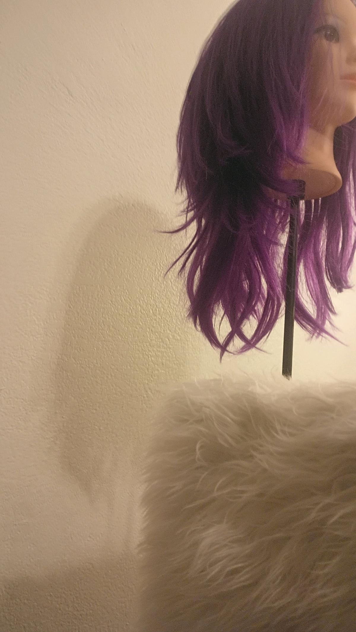 purple wig