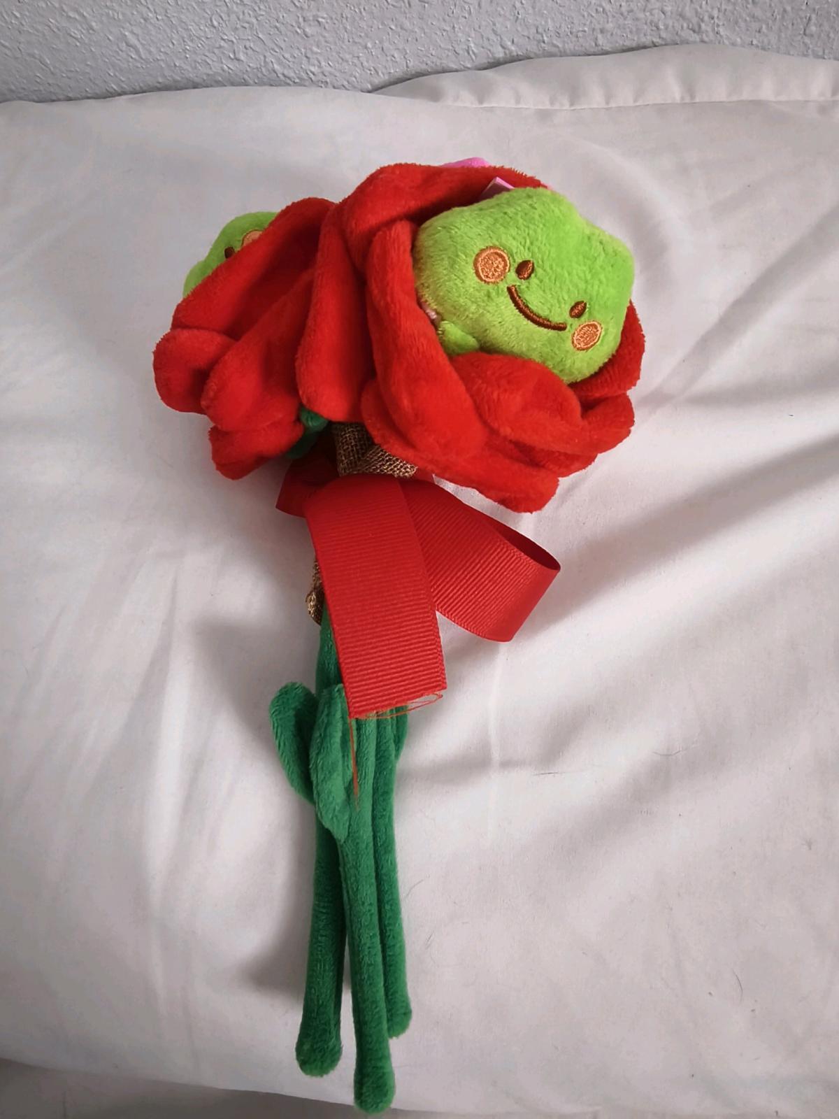 Frog Plushie rose bouquet