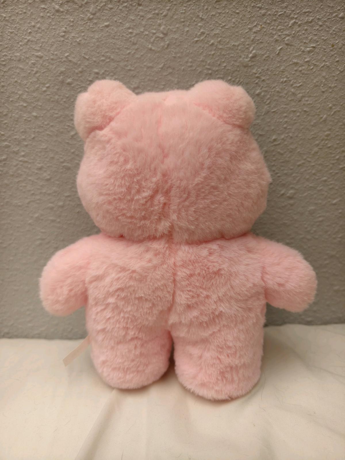 Cute pink frog plush
