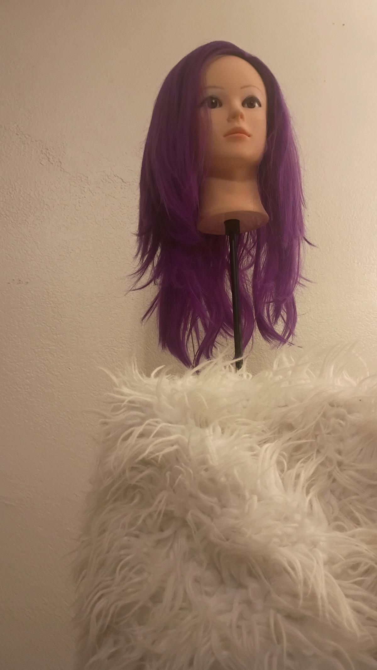 purple wig