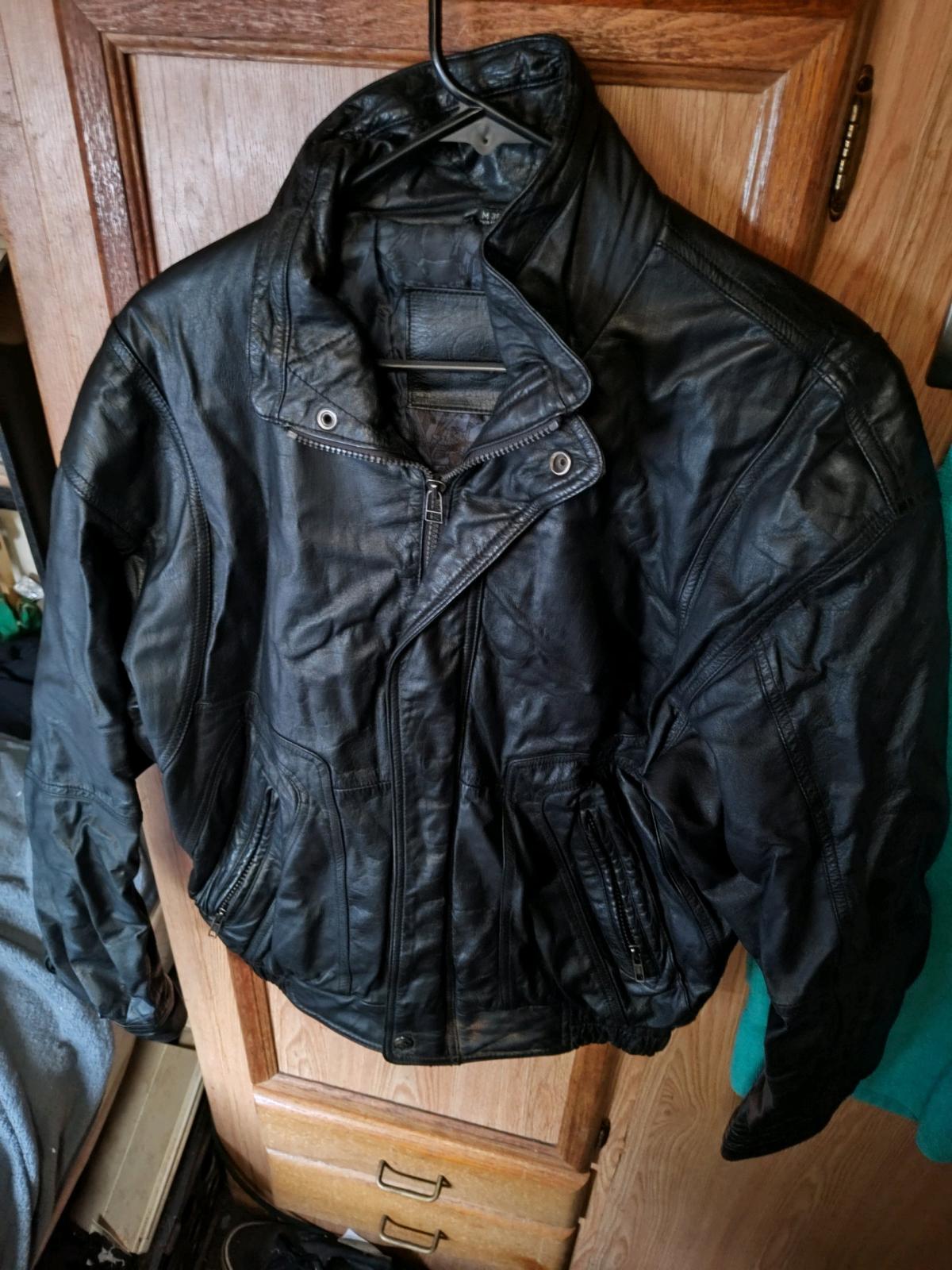 leather jacket size medium