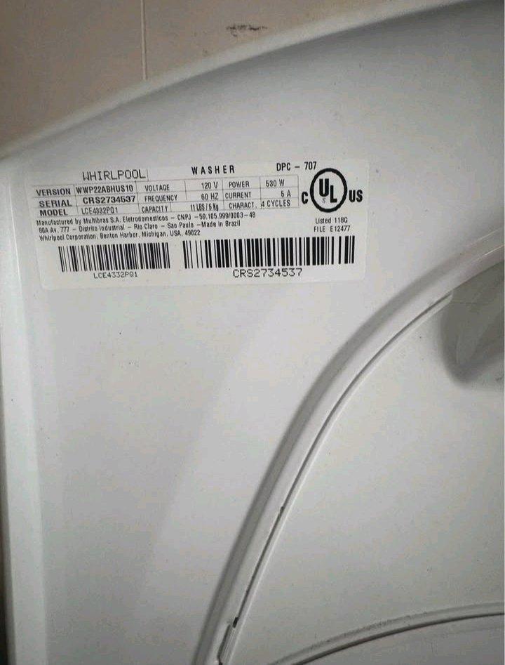 Whirlpool Mini Portable Washer